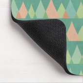 Aquamarines Dreieck-Muster SüdwestenGeo Schritt-| Mousepad (Ecke)