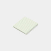 Aquamarines, eckiges Muster Soft Grid Design Post-it Klebezettel (angewinkelt)