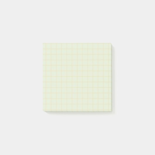 Aquamarines, eckiges Muster Soft Grid Design Post-it Klebezettel (Vorderseite)