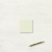 Aquamarines, eckiges Muster Soft Grid Design Post-it Klebezettel (Auf Schreibtisch)