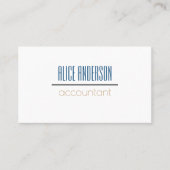 Aquamarines, einfaches geometrisches, modernes Buc Visitenkarte (Vorderseite)