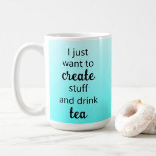 Aquamarines Erstellen von Tasse für Tee und Kaffee