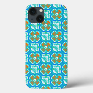 Aquamarines ethnisches Muster Case-Mate iPhone Hülle