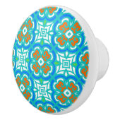 Aquamarines ethnisches Muster Keramikknauf (Rechts)