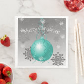 Aquamarines Extravagantes Weihnachtsschmuckpapier Serviette (Beispiel)