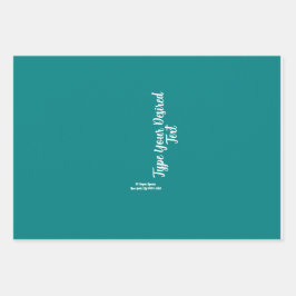 Aquamarines Farbwrapping-Papier Geschenkpapier Set