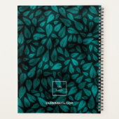 Aquamarines Firmenlogo für Blätter aus schwarzem B Planer (Rückseite)