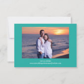 Aquamarines Foto Horizontal - 3x5 Save the Date (Rückseite)