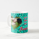 Aquamarines Foto Kaffeetasse (Vorderseite Links)