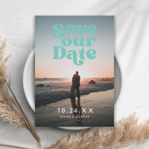 Aquamarines Foto Save The Date