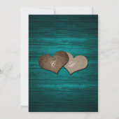 Aquamarines Foto zur Hochzeit von Sonnenblumen Save The Date (Rückseite)