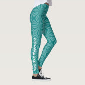 Aquamarines Fraktal Design Leggings (Rechts)