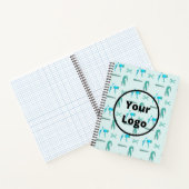 Aquamarines Friseurgeschäft Notizblock (Innenseite)