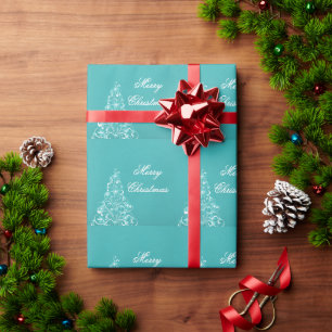 Aquamarines Funkelnd Urlaubspapier Geschenkpapier