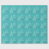 Aquamarines Funkelnd Urlaubspapier Geschenkpapier (Flach)