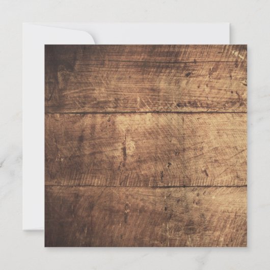 Aquamarines Gänseblümchen-rustikale hölzerne Einladung