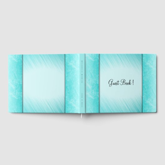 Aquamarines Gästebuch aus Marble Columns (Voll)
