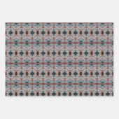 Aquamarines Gemustertes Blatt aus Burgund und Dunk (Vorderseite)