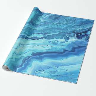 Aquamarines Geode Geschenkpapier