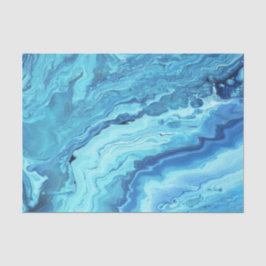 Aquamarines Geode Seidenpapier