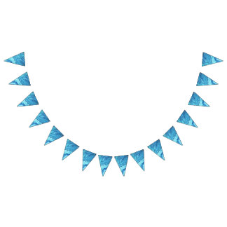 Aquamarines Geode Wimpelkette