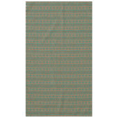 Aquamarines geometrisches Muster aus Kupfer im Süd Tischdecke (Vorderseite)