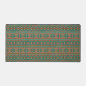 Aquamarines geometrisches Muster der Südwestwüste Schreibtischunterlage (Vorderseite)