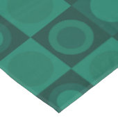 Aquamarines geometrisches Muster des MCM Tischdecke (Schrägansicht)