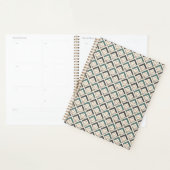 Aquamarines geometrisches Muster Planer (Anzeige)