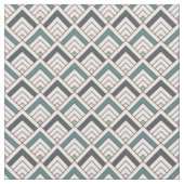 Aquamarines geometrisches Muster Stoff (Nahaufnahme)
