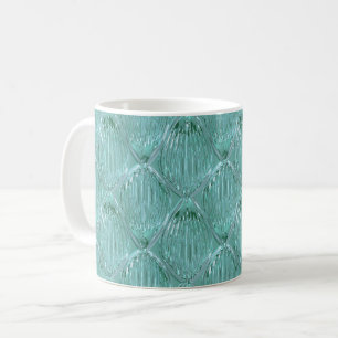 Aquamarines Glas abstraktes Muster Kaffeetasse