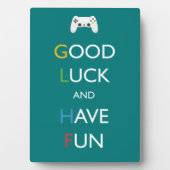 Aquamarines GLHF-Videospiel-Angebot Fotoplatte (Vorderseite)