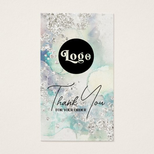 Aquamarines Glitzer (Vorderseite)