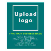 Aquamarines Glossy Poster für die Markenbezeichnun (Vorderseite)