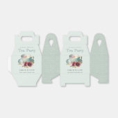 Aquamarines Gold Floral Teacup Brautparty Teezerem Geschenkschachtel (Ungefaltet)