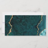 Aquamarines Gold-Geschenkgutschein für Wasserfarbe (Rückseite)