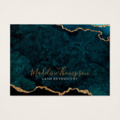 Aquamarines Gold Glitzer Agate Business Geschenkze (Vorderseite)