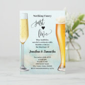Aquamarines Gold Nichts Extravagante Blasen Brews Save The Date (Stehend Vorderseite)