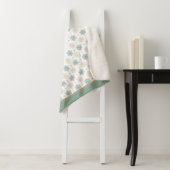 Aquamarines Gold Snowflake Muster Sherpadecke (Beispiel)