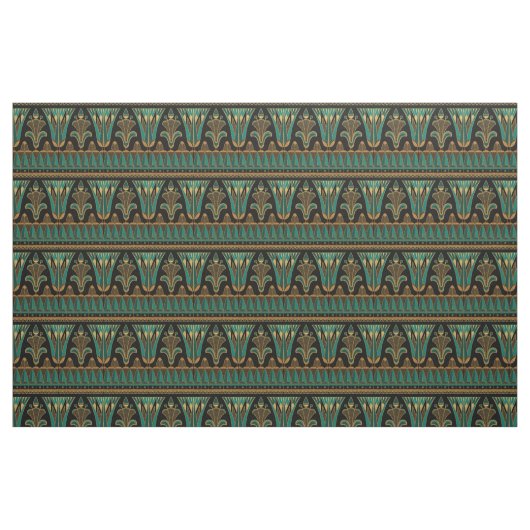 Aquamarines Gold und Schwarz Art Déco Stoff (Fat Quarter (45,7 x 55,9 cm))