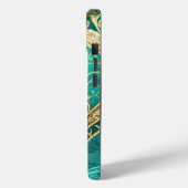 Aquamarines Goldenes Herz Case-Mate iPhone Hülle (Rückseite / Links)