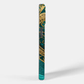 Aquamarines Goldenes Herz Case-Mate iPhone Hülle (Rückseite / Rechts)