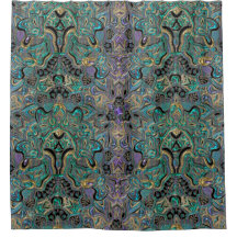 Aquamarines Goldlila schwarzer Mandala