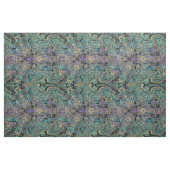 Aquamarines Goldlila schwarzer Mandala Stoff (Yard (91,4 cm))