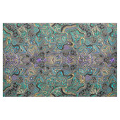 Aquamarines Goldlila schwarzer Mandala Stoff (Fat Quarter (45,7 x 55,9 cm))