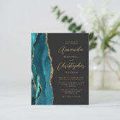 Aquamarines Goldschiefer-Hochzeitsgeld (Stehend Vorderseite)