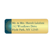 Aquamarines, goldverschachteltes Scrollenschild Rü (Vorne)