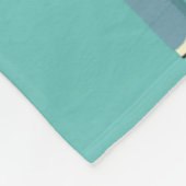 Aquamarines Golfdesign Fleece Blanket (Ecke)