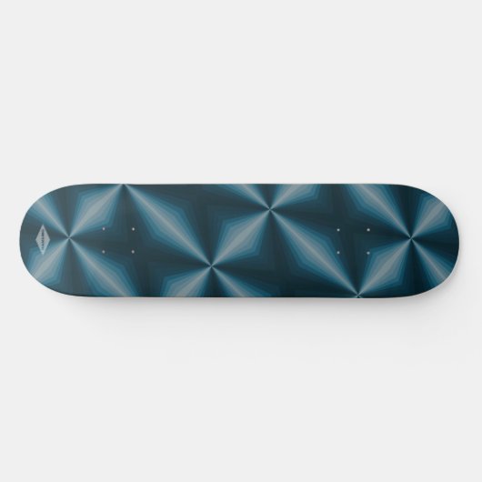Aquamarines Gradient Burst HAMbWG Skateboard (Horizontal)