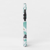 Aquamarines, grau gestrichenes Wasser Clematis Vin Case-Mate iPhone Hülle (Hinten/Links)